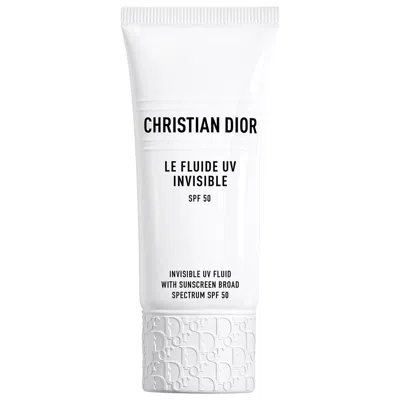 Dior Invisible Uv Fluid Hydrating Face Sunscreen 1 Oz. In Transparent