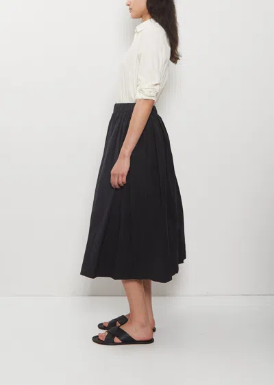 Apuntob Cotton Tech Poplin Pullon Skirt In Black
