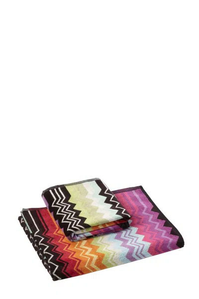 Missoni Giacomo 2 Piece Bath & Hand Towel Set In Multi