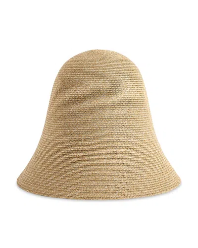 Totême Sun Hat Wide Brim Straw Design Lightweight In Metallic