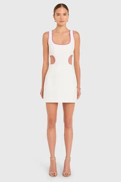 Amanda Uprichard Beeba Mini Dress In White