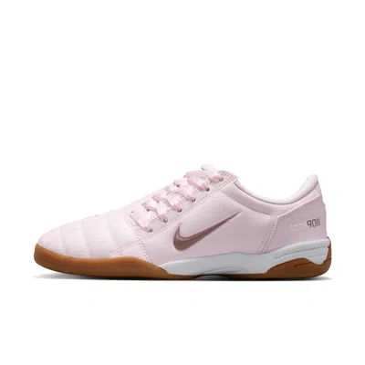 Nike T90 Patent Sneaker In Pink Foam  Midnight Navy  & White