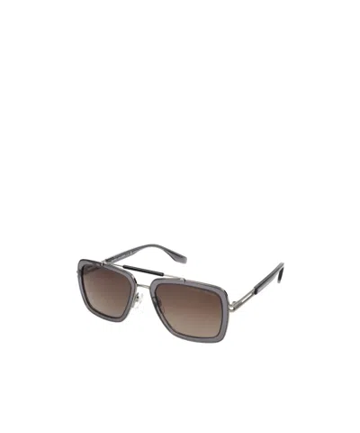 Marc Jacobs Eyewear Pilot Frame Sunglasses In Gray