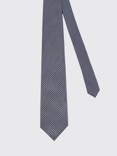 Tom Ford Patterned Silk Tie In Blue