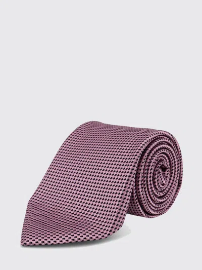 Tom Ford Patterned Silk Tie In Pink