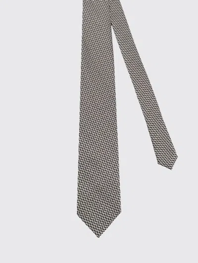 Tom Ford Silk Patterned Tie In Gold