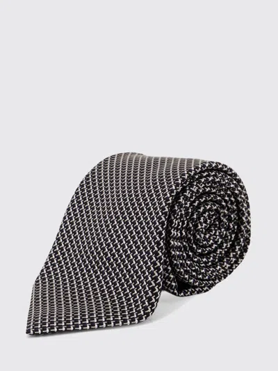 Tom Ford Patterned Silk Tie In Black