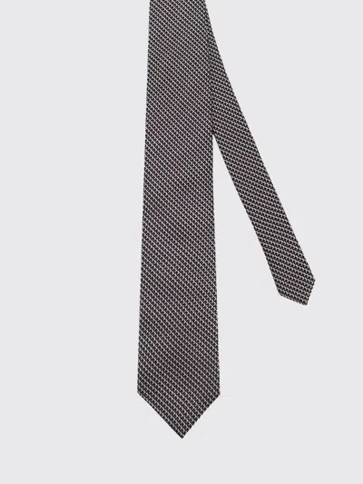Tom Ford Patterned Silk Tie In Black