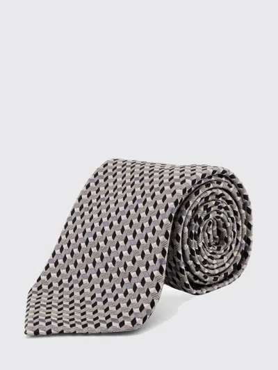 Tom Ford Silk Patterned Tie In Gray