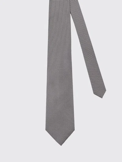 Tom Ford Patterned Silk Tie In Gray