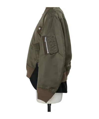 Sacai Zip-up Jacket In Multi