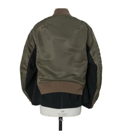 Sacai Zip-up Jacket In Multi