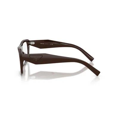 Prada Geometric-frame Glasses In Brown