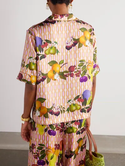 Eres Printed Silk Shirt In Multi