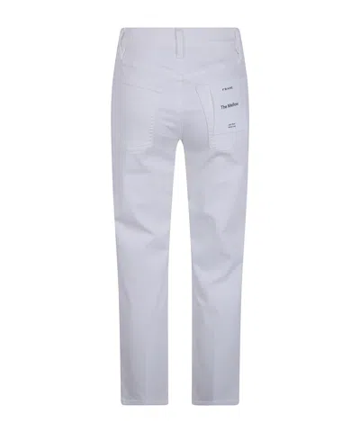 Frame Logo Patch Pants In White