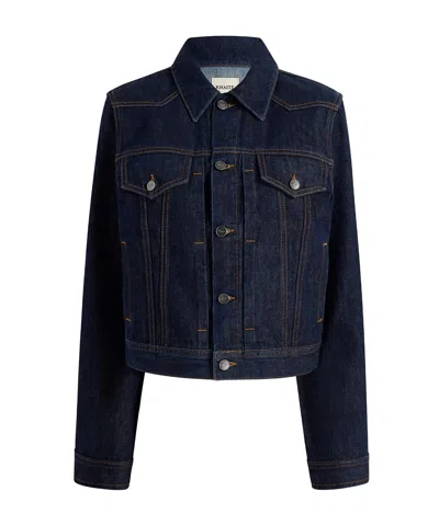 Khaite Augustine Buttoned Jacket In Blue