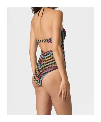 Missoni Zigzag-pattern Swimsuit In Multi