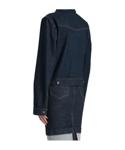 Khaite Augustine Buttoned Jacket In Blue