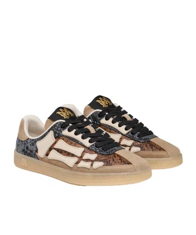 Amiri Snake Pacific Bones Sneakers In Brown