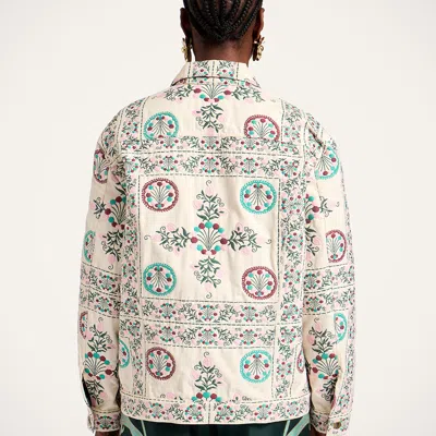 La Doublej The Oversized Jean Jacket In Multi