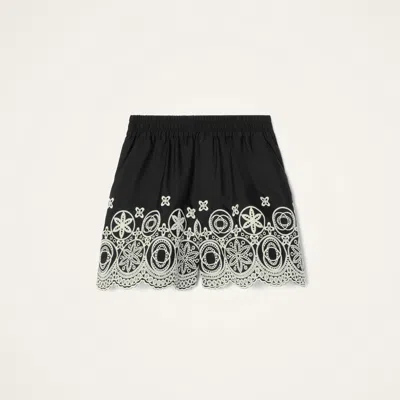 La Doublej Pull-up Shorts In Black