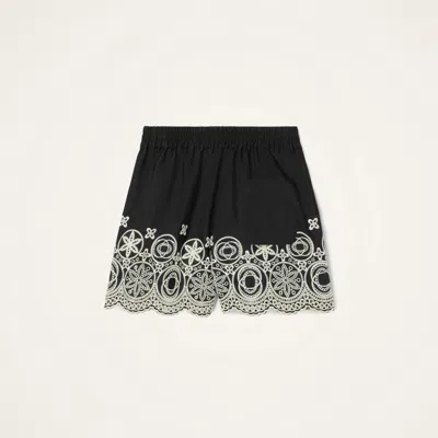 La Doublej Pull-up Shorts In Black