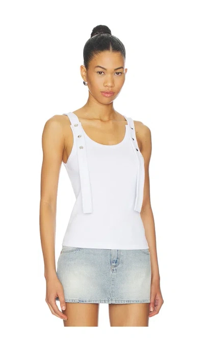 Msgm Tank Top In White