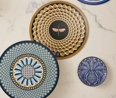 La Doublej Disk Placemats Set Of 2 In Multi