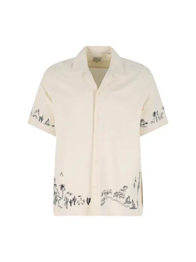 Paul Smith Mens Short Sleeves Regular Fit Shirt With Embroideredy In Neutral
