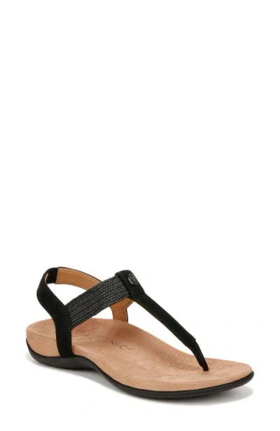 Vionic Brea Toe Post Slingback Sandal In Black