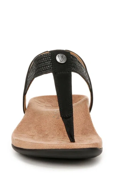 Vionic Brea Toe Post Slingback Sandal In Black