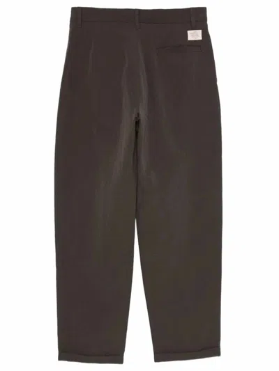 Ranra Fold Tailored Pants In Brown