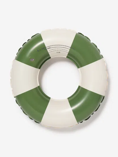 Sunnylife Kids Olive Stripe Mini Tube Pool Ring In Green