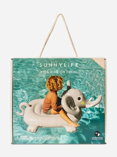 Sunnylife Kids Ride-on Float Eli Elephant Grey In Gray