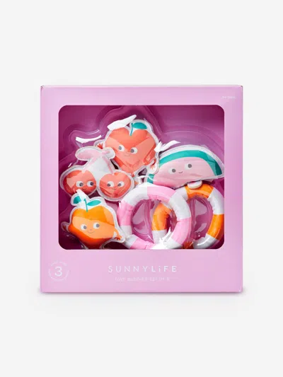 Sunnylife Girls Poppy The Peach Set Of 6 Dive Buddies In Multi
