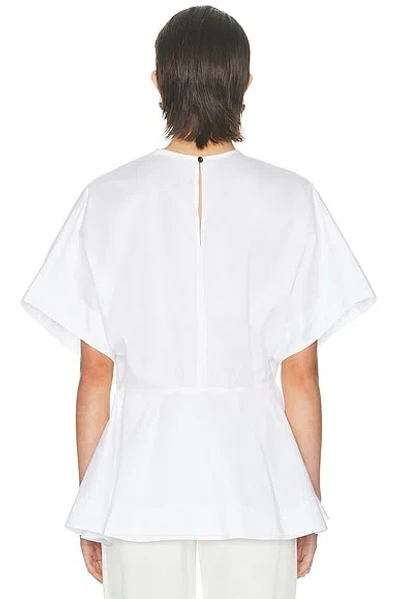 Brandon Maxwell Tyler Top In White