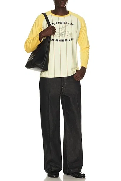 Bode Summertime Stripe Baseball Tee In Multi