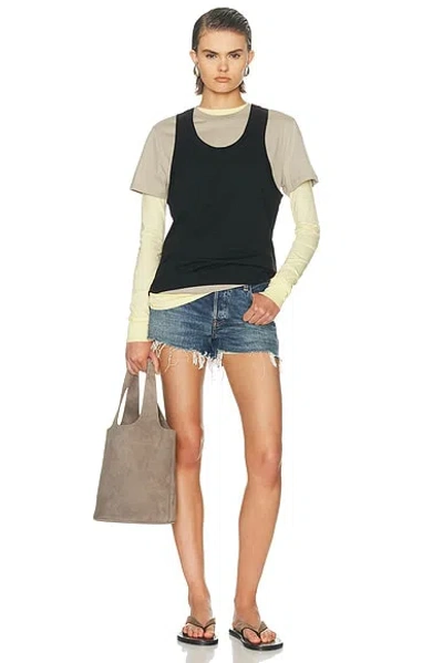 Frame The Hang Short Woman Denim Shorts Blue Size 31 Recycled Cotton