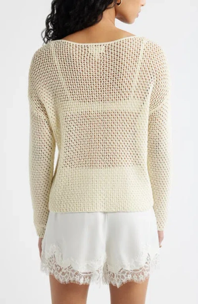 Open Edit Open Stitch Sweater In White