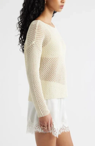 Open Edit Open Stitch Sweater In White