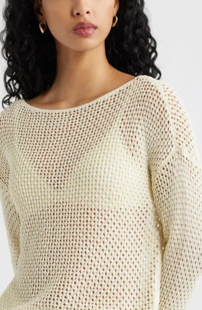 Open Edit Open Stitch Sweater In White