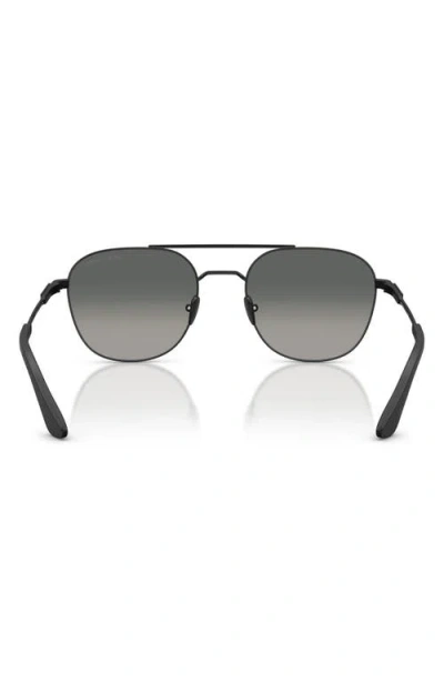 Armani Exchange Ax  54mm Rectangular Sunglasses In Black