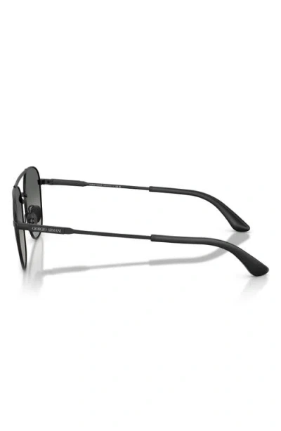 Armani Exchange Ax  54mm Rectangular Sunglasses In Black