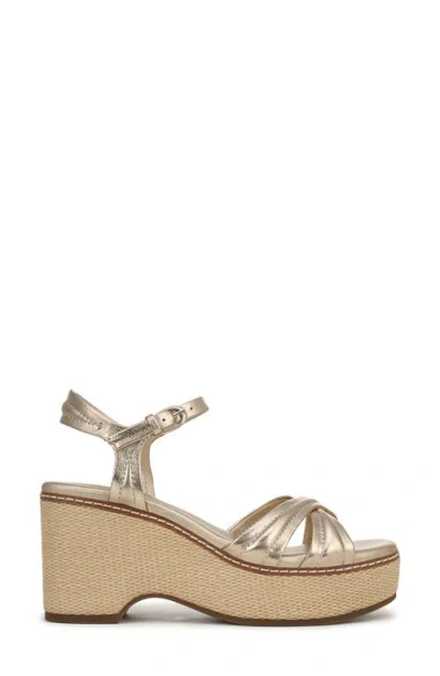 Naturalizer Dovie Ankle Straple Platform Wedge In Multi