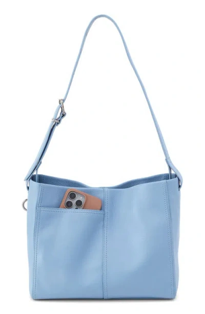 Hobo Render Leather Shoulder Bag In Blue