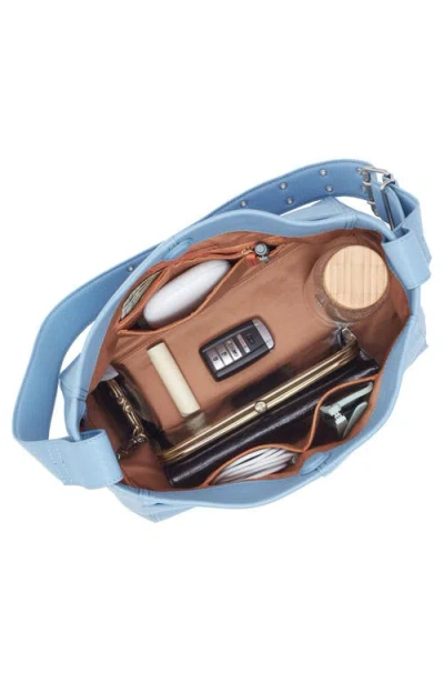 Hobo Render Leather Shoulder Bag In Blue