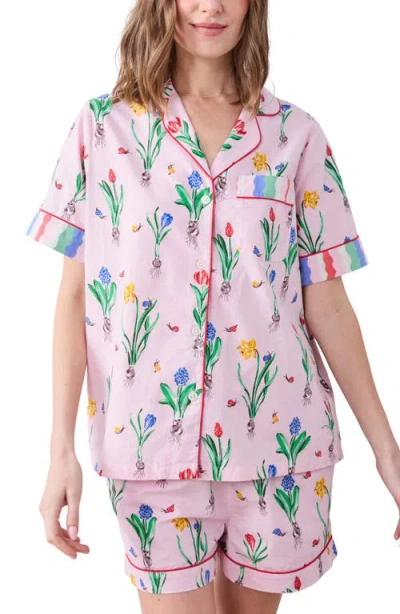 Printfresh Short Organic Cotton Pajamas Set In Multi