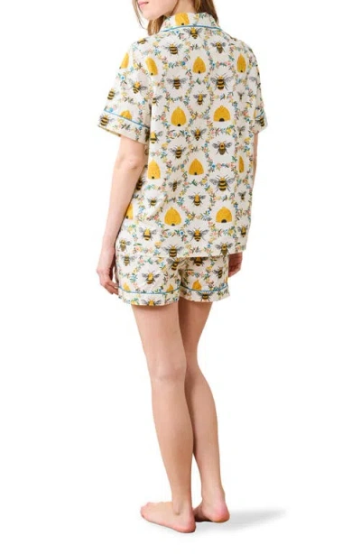 Printfresh Short Organic Cotton Pajamas Set In Multi