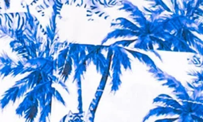 Maceoo Marthy Blue Camp Shirt In Multi