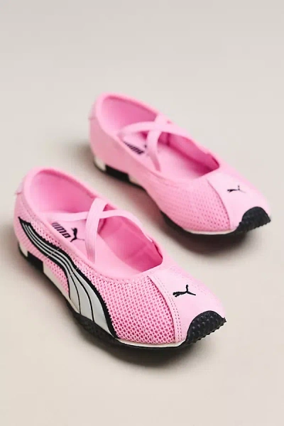 Puma H-street Cross-straps Ballet Sneakers In Pink